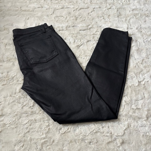 Eileen Fisher Women's Size 6 Black Coated Skinny Jeans - Picture 1 of 5